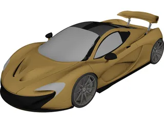 McLaren P1 (2014) CAD 3D Model