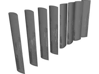 Illuminated Louvers 3D Model