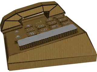 Cardboard Phone 3D Model