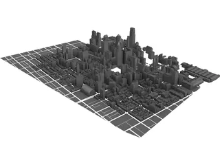 Philadelphia Downtown 3D Model