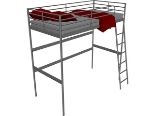 Bed IKEA 3D Model