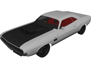 Dodge Challenger TA (1970) 3D Model