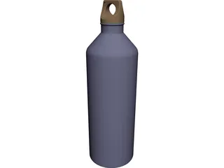 Aluminum Water Bottle 3D Model