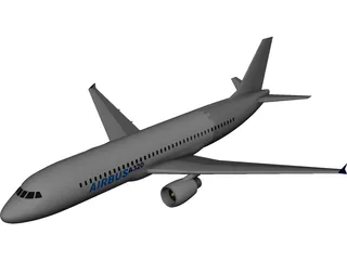 Airbus A320 CAD 3D Model