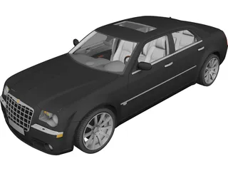 Chrysler 300C SRT8 (2005) 3D Model 3D Preview
