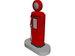 Gas Pump 3D Model