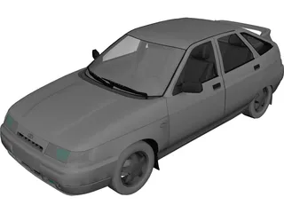 Vaz 2112 Lada 3D Model