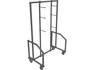 Fixture Shelve Rack CAD 3D Model