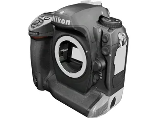 Nikon D2Xs 3D Model