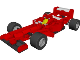 Lego F1 Car 3D Model