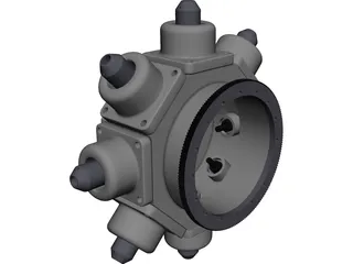 Turning Center Turret CAD 3D Model