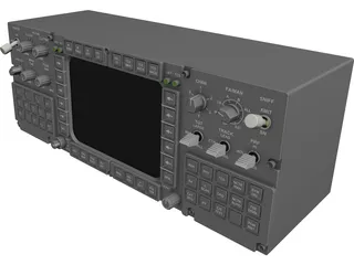 F-14A Cockpit Panel 3D Model