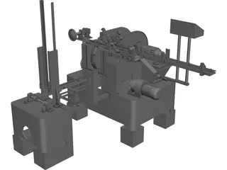 Sandwich End Cutting Tool CAD 3D Model