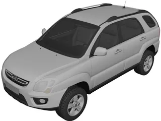 Kia Sportage (2009) 3D Model