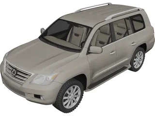 Lexus LX570 (2010) 3D Model