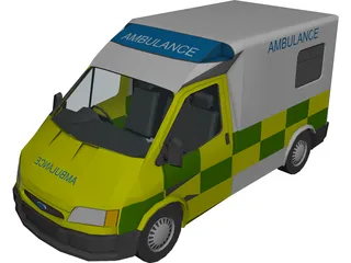 Ford Transit Ambulance 3D Model