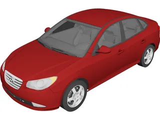 Hyundai Elantra (2008) 3D Model