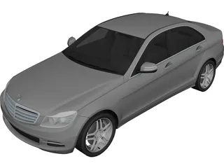 Mercedes-Benz C-Class (2012) 3D Model