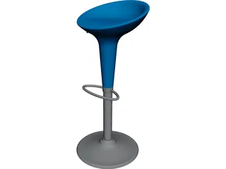 Bar Stool Bombo CAD 3D Model