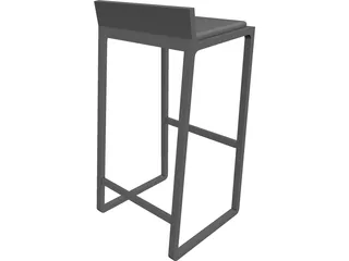 Bar Stool Joe 3D Model