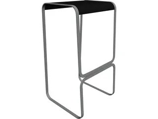 Bar Stool Continuum CAD 3D Model