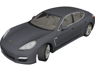 Porsche Panamera Turbo S (2012) 3D Model