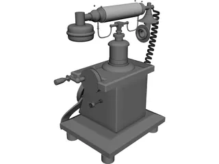 Crosley Old Phone 3D Model 3D Preview