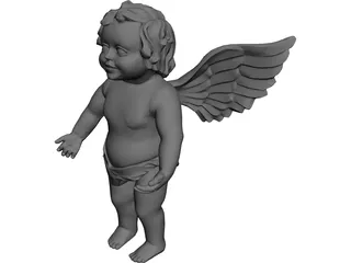 Figurine Angel 3D Model 3D Preview