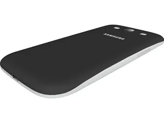 Samsung Galaxy 3 Black 3D Model 3D Preview