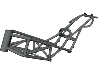 Ducati Monster M900 Frame CAD 3D Model