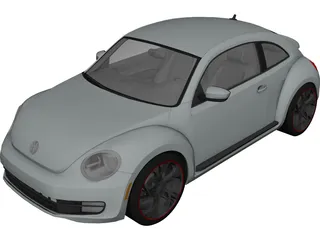Volkswagen Beetle Turbo (2012) 3D Model
