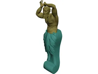 Atlas Statue 3D Model