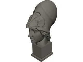 Athena Head 3D Model 3D Preview