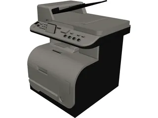 Printer HP 3D Model 3D Preview