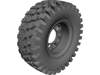 Offroad Tire CAD 3D Model