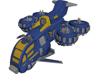 Airship 3D Model 3D Preview