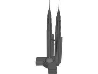 Petronas Towers 3D Model