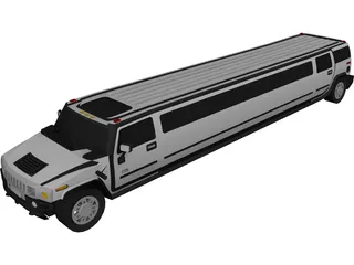 Hummer Limousine 3D Model