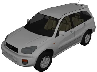 Toyota RAV4 5-door (2001) 3D Model