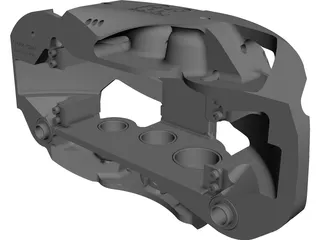 Brake Caliper AP Racing CP6766-1cd CAD 3D Model