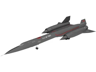 Lockheed SR-71 Blackbird 3D Model