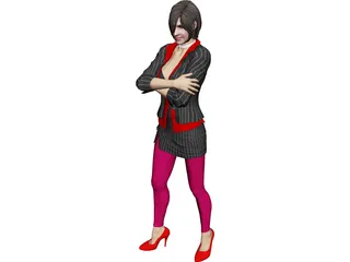 Ada Wong Damnation 3D Model