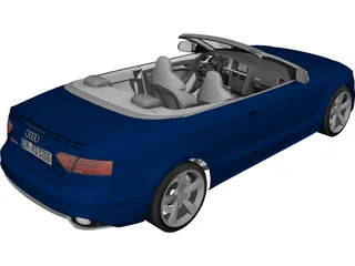 Audi RS5 Convertible (2013) 3D Model 3D Preview