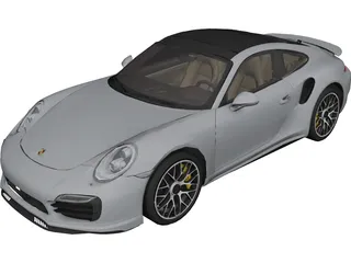 Porsche 911 Turbo S (2013) 3D Model