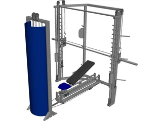 Smith Machine CAD 3D Model