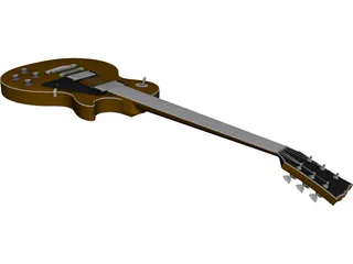 Gibson Les Paul Electric Guitar CAD 3D Model