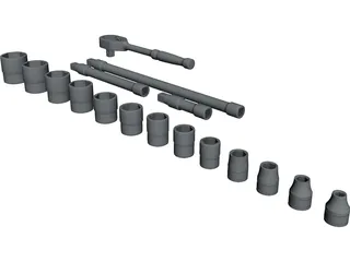 Socket Set 3D Model