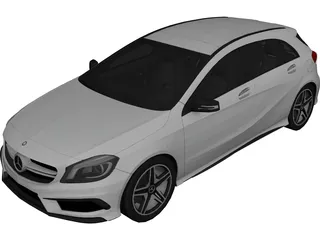 Mercedes-Benz A45 AMG W176 (2014) 3D Model