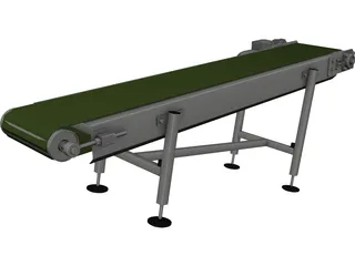 Conveyor Belt CAD 3D Model