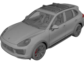 Porsche Cayenne Turbo (2014) 3D Model